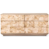 Journey 6 Drawer Dresser, Bleached Burl-Furniture - Storage-High Fashion Home