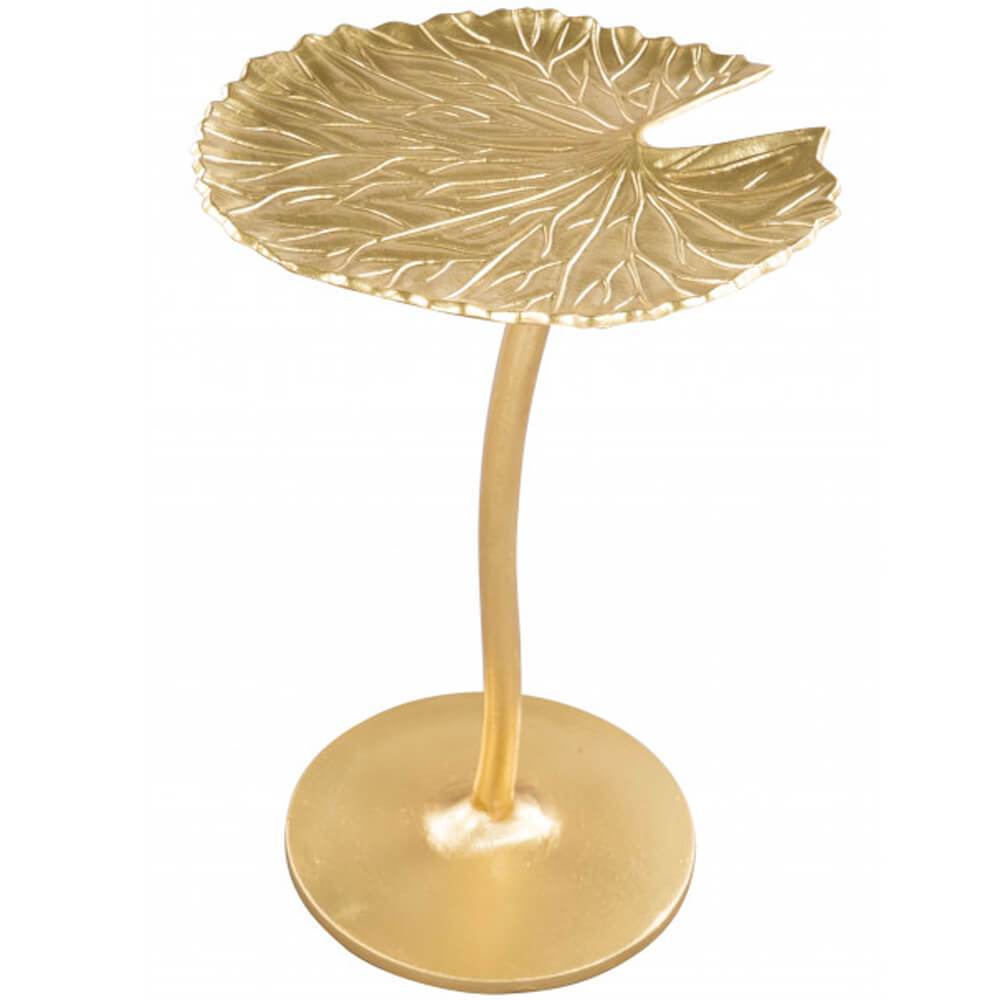 Lily Side Table, Gold-Furniture - Accent Tables-High Fashion Home