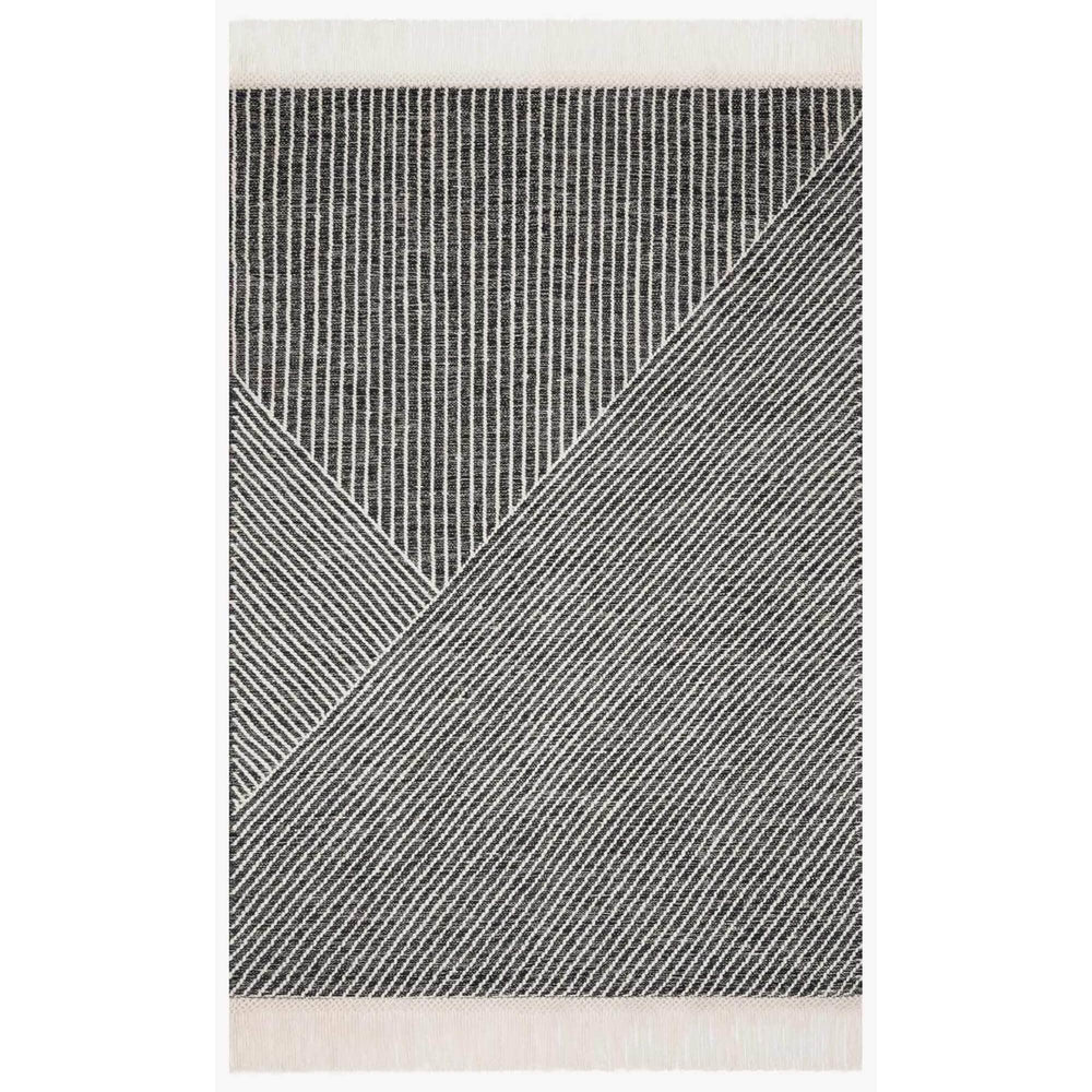 Loloi Magnolia Home Rug Newton NET-01, Charcoal/Ivory - Rugs1 - High Fashion Home