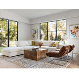 Luke Sectional, Dalton Cream-Furniture - Sofas-High Fashion Home