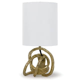 Mini Knot Table Lamp, Gold-Lighting-High Fashion Home
