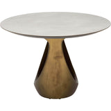 Montana Dining Table, Gray/Gold Base-Furniture - Dining-High Fashion Home