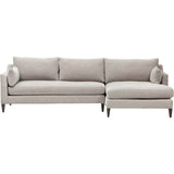 Nicolas Sectional, Vino Silver - Modern Furniture - Sectionals - High Fashion Home