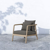 Numa Outdoor Chair, Charcoal/Washed Brown - Modern Furniture - Accent Chairs - High Fashion Home