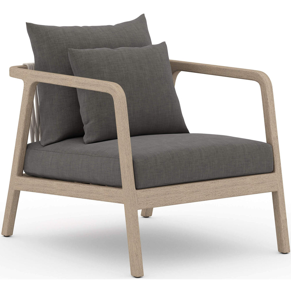 Numa Outdoor Chair, Charcoal/Washed Brown - Modern Furniture - Accent Chairs - High Fashion Home