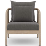 Numa Outdoor Chair, Charcoal/Washed Brown - Modern Furniture - Accent Chairs - High Fashion Home