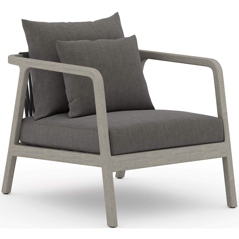 Numa Outdoor Chair, Charcoal/Weathered Grey - Modern Furniture - Accent Chairs - High Fashion Home