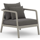 Numa Outdoor Chair, Charcoal/Weathered Grey - Modern Furniture - Accent Chairs - High Fashion Home