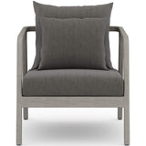 Numa Outdoor Chair, Charcoal/Weathered Grey - Modern Furniture - Accent Chairs - High Fashion Home