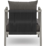 Numa Outdoor Chair, Charcoal/Weathered Grey - Modern Furniture - Accent Chairs - High Fashion Home