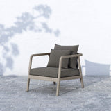 Numa Outdoor Chair, Charcoal/Weathered Grey - Modern Furniture - Accent Chairs - High Fashion Home