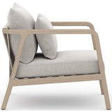 Numa Outdoor Chair, Stone Grey/Washed Brown - Modern Furniture - Accent Chairs - High Fashion Home