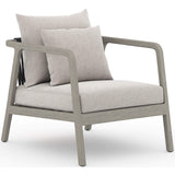 Numa Outdoor Chair, Stone Grey/Weathered Grey - Modern Furniture - Accent Chairs - High Fashion Home
