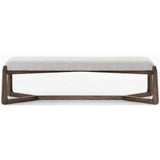 Roscoe Bench, Brunswick Pebble - Furniture - Chairs - High Fashion Home