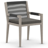Sherwood Outdoor Arm Chair, Charcoal/Weathered Grey by Four Hands