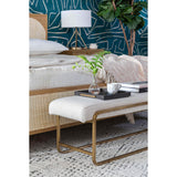 Sled Bench, Thames Cream by Four Hands