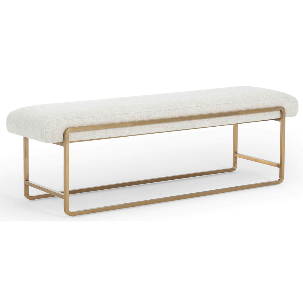 Sled Bench, Thames Cream - Furniture - Chairs - High Fashion Home