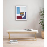 Sled Bench, Thames Cream - Furniture - Chairs - High Fashion Home