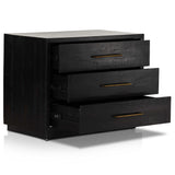 Suki Large Nightstand, Burnished Black by Four Hands