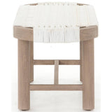 Summer Outdoor Bench, Washed Brown - Furniture - Chairs - High Fashion Home