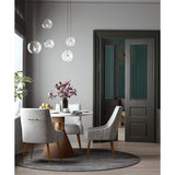 Beatrix Pleated Chair, Light Grey/Brushed Gold Legs - Furniture - Dining - High Fashion Home