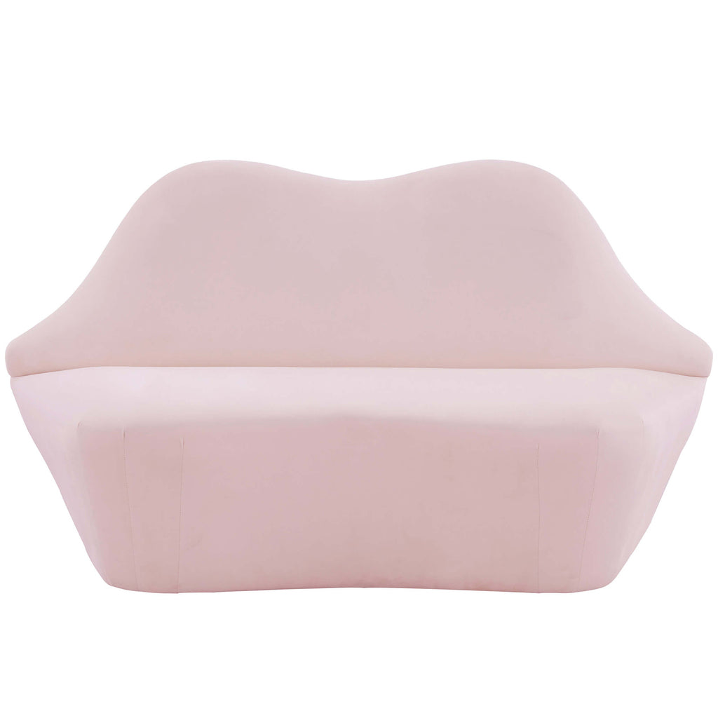 Lips Settee, Blush High Fashion Home