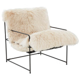 Kimi Sheepskin Chair, Natural-Furniture - Chairs-High Fashion Home