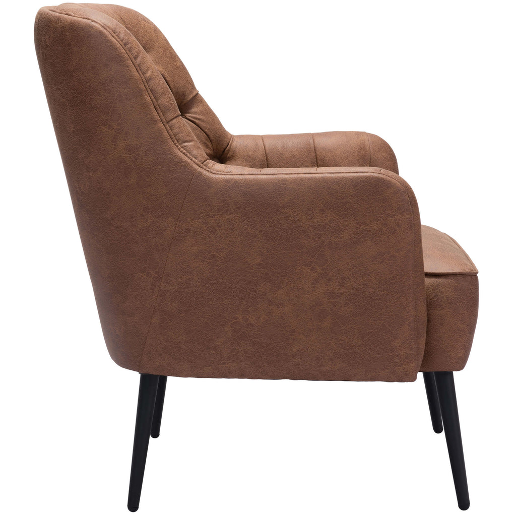 Tasmania Accent Chair Vintage Brown High Fashion Home
