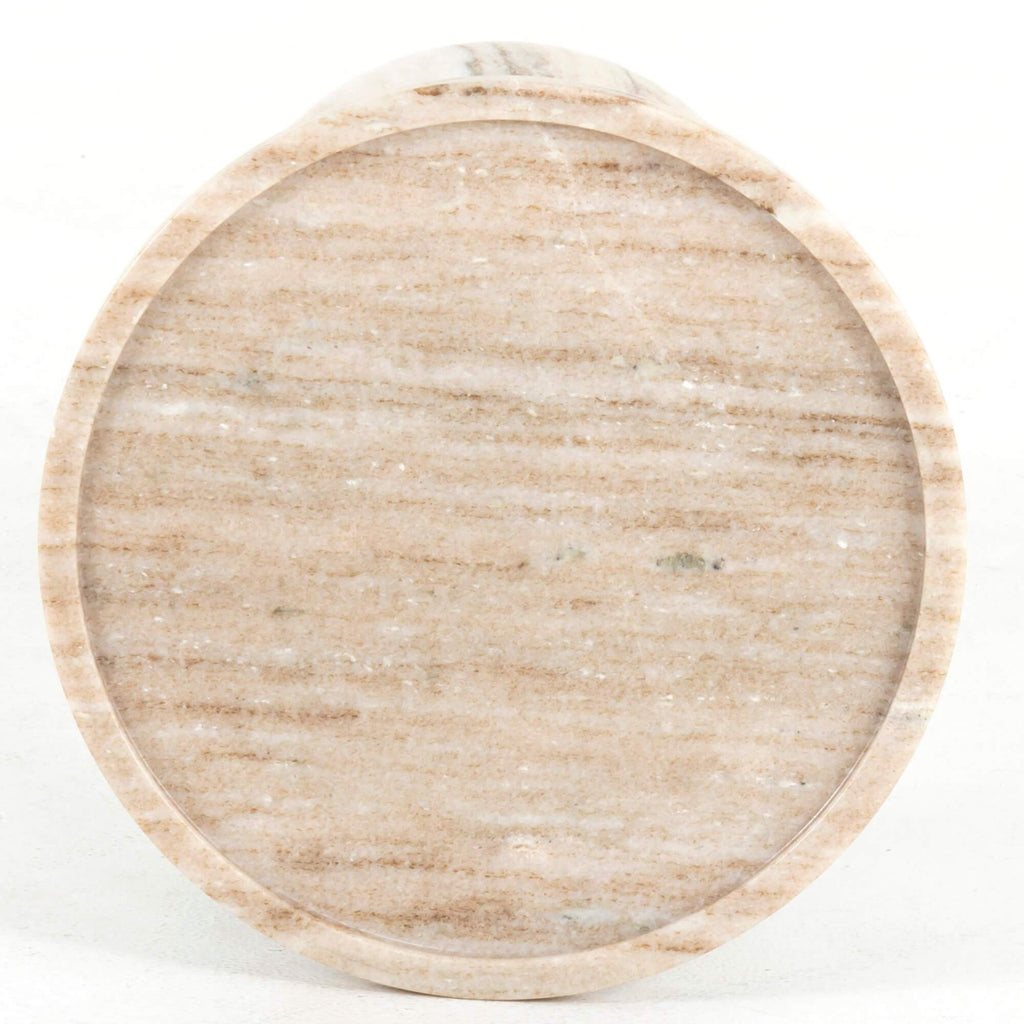 Viola Accent Table, Antique White Marble High Fashion Home