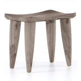 Zuri Outdoor Stool, Weathered Grey by Four Hands