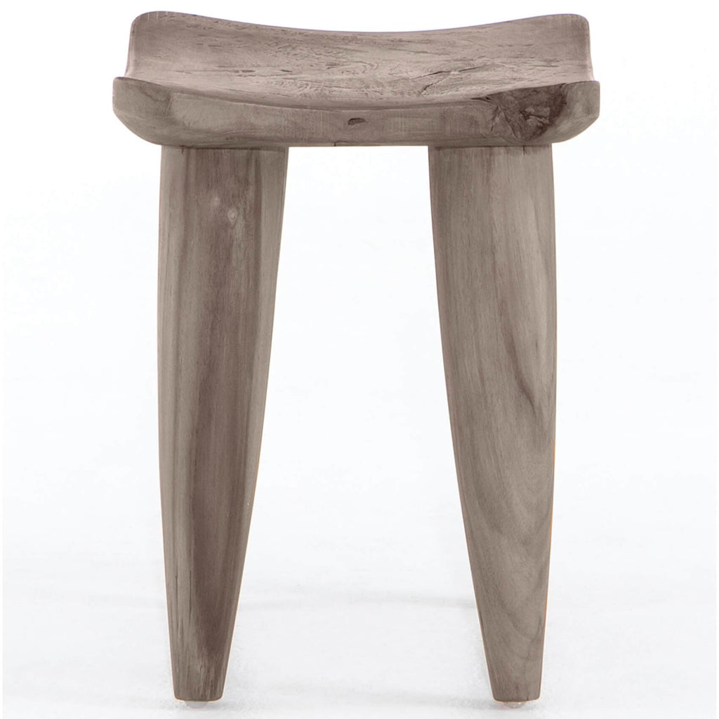 Zuri Outdoor Stool, Weathered Grey High Fashion Home