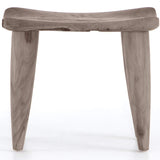 Zuri Outdoor Stool, Weathered Grey by Four Hands