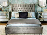 Amelia Bed, Brussels Charcoal - Modern Furniture - Beds - High Fashion Home