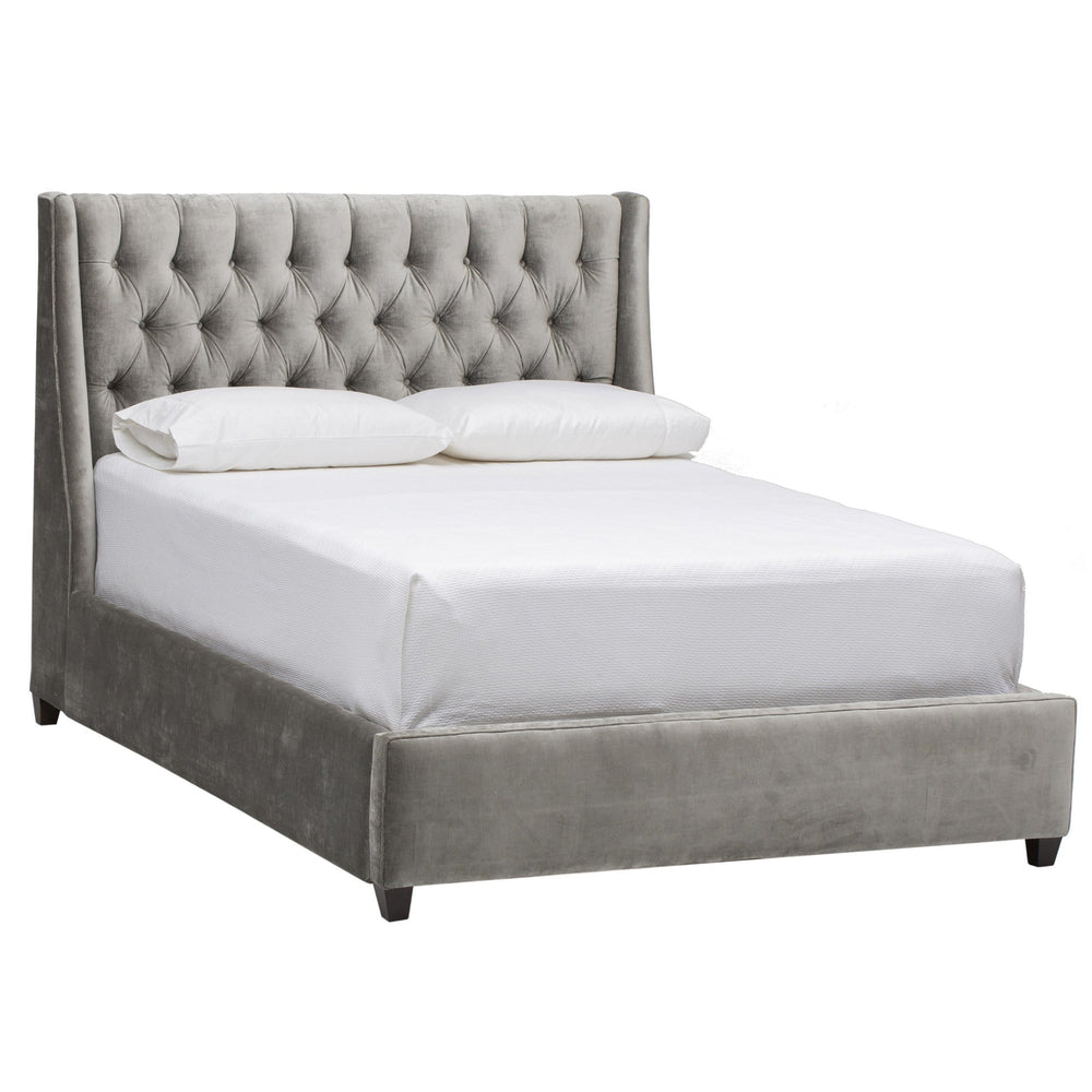 Amelia Bed, Brussels Charcoal - Modern Furniture - Beds - High Fashion Home