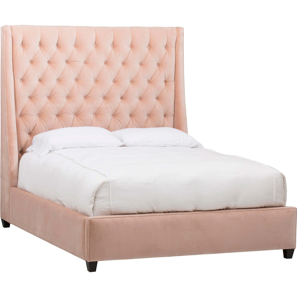 Amelia Tall Bed, Vance Rose - Modern Furniture - Beds - High Fashion Home