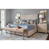 Amelia Tall Bed, Duet Natural - Modern Furniture - Beds - High Fashion Home
