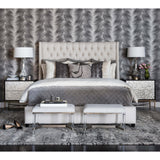 Amelia Tall Bed, Duet Natural - Modern Furniture - Beds - High Fashion Home