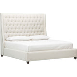 Amelia Tall Bed, Nomad Snow - Modern Furniture - Beds - High Fashion Home