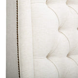 Amelia Tall Bed, Nomad Snow - Modern Furniture - Beds - High Fashion Home