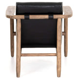 Arnett Leather Chair, Dakota Black - Modern Furniture - Accent Chairs - High Fashion Home