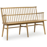 Aspen Bench, Sandy Oak - Furniture - Chairs - High Fashion Home