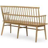 Aspen Bench, Sandy Oak - Furniture - Chairs - High Fashion Home