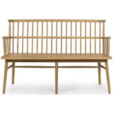 Aspen Bench, Sandy Oak - Furniture - Chairs - High Fashion Home
