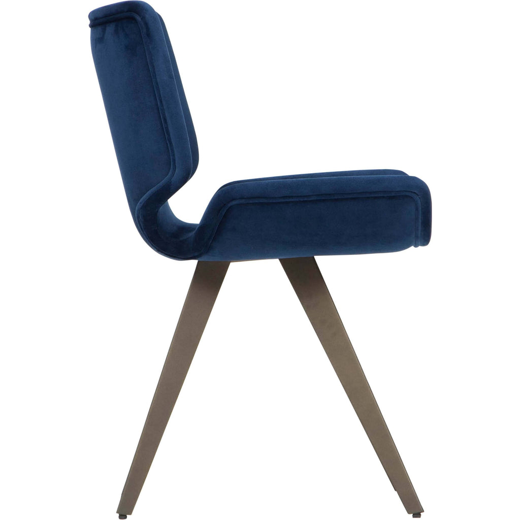 Petrol blue hot sale dining chairs