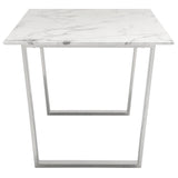 Atlas Dining Table, Silver - Modern Furniture - Dining Table - High Fashion Home