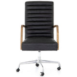 Bryson Leather Desk Chair, Durange Smoke - Furniture - Office - High Fashion Home