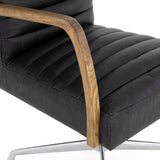 Bryson Leather Desk Chair, Durange Smoke - Furniture - Office - High Fashion Home
