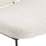 Caleb Chair, Ivory Angora - Modern Furniture - Accent Chairs - High Fashion Home