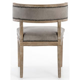 Carter Leather Dining Chair, Light Grey - Furniture - Dining - High Fashion Home