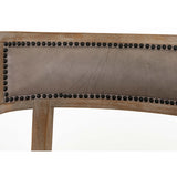 Carter Leather Dining Chair, Light Grey - Furniture - Dining - High Fashion Home